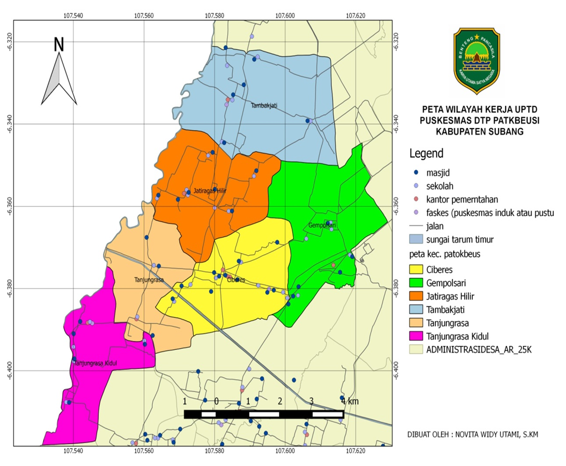 Peta Geografis Wilayah Kerja