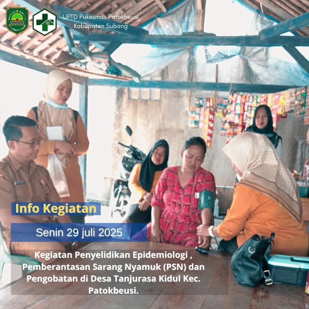 Penyelidikan Epidemiologi, Pemberantasan Sarang Nyamuk (PSN), dan Pengobatan di Desa Tanjurasa Kidul, Kecamatan Patokbeusi